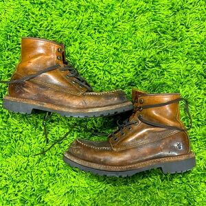 Vintage Frye moc toe boot